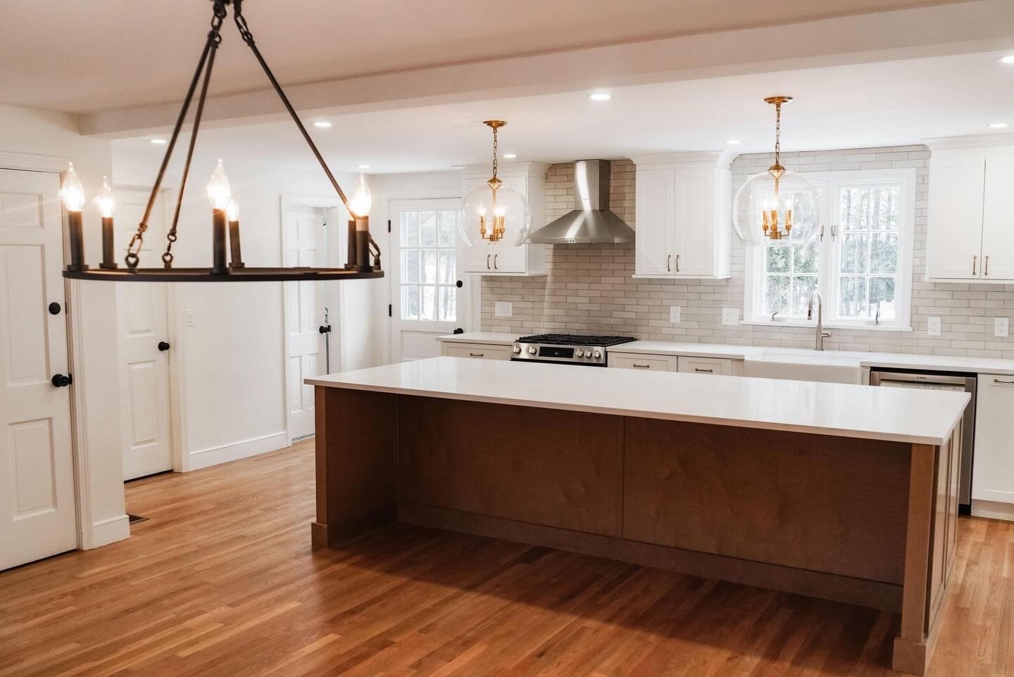 Kitchen remodel by Sypriano Construction in Massachusetts
